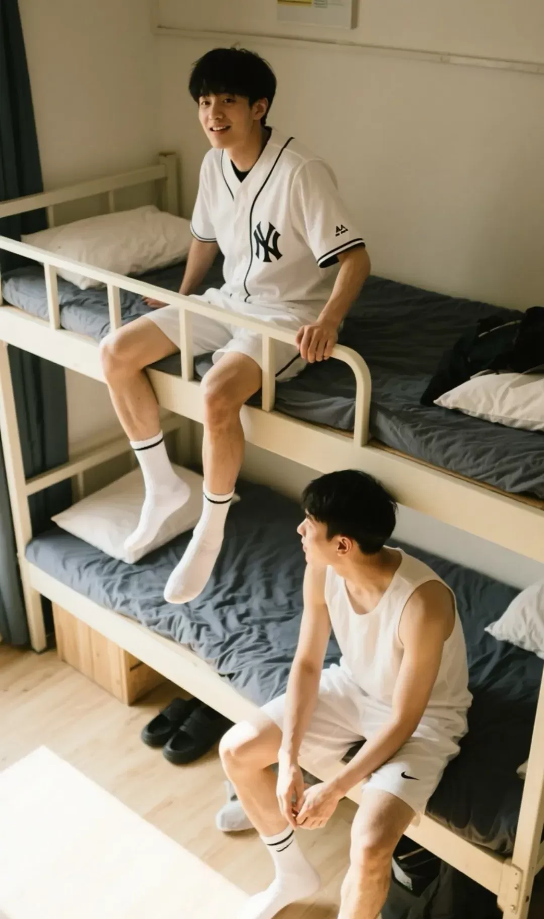 I met a baseball brother and a basketball brother at the youth hostel